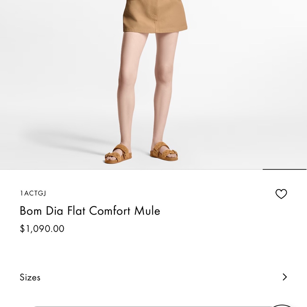 LV bom Dia Flat Comfort Mule - Picture 9 of 10